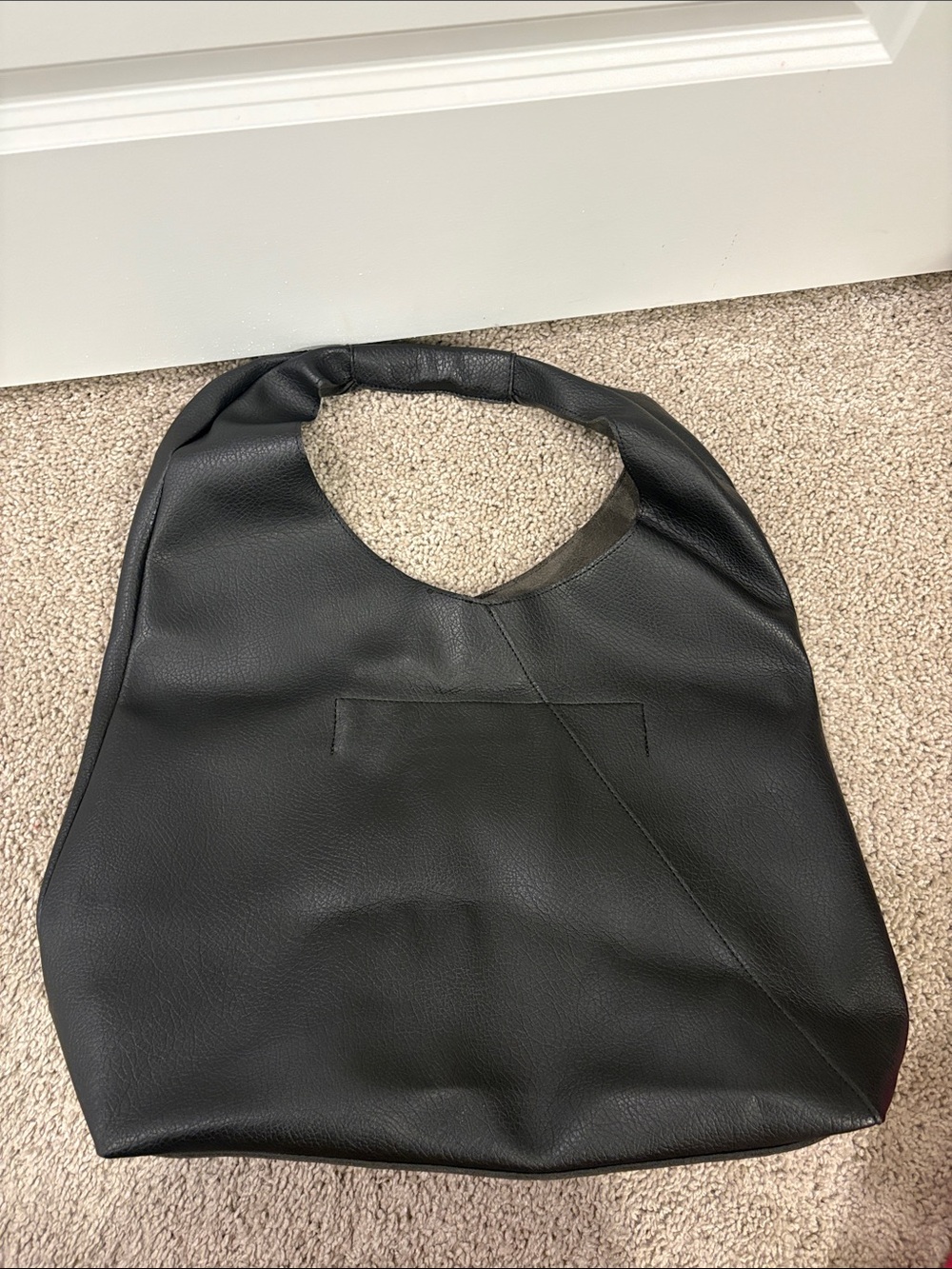 Banana Republic Black Pebbled Leather Shoulder Bag - Picture 4 of 6